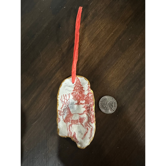 Unbranded Other - Christmas Ornament One Size White and Red